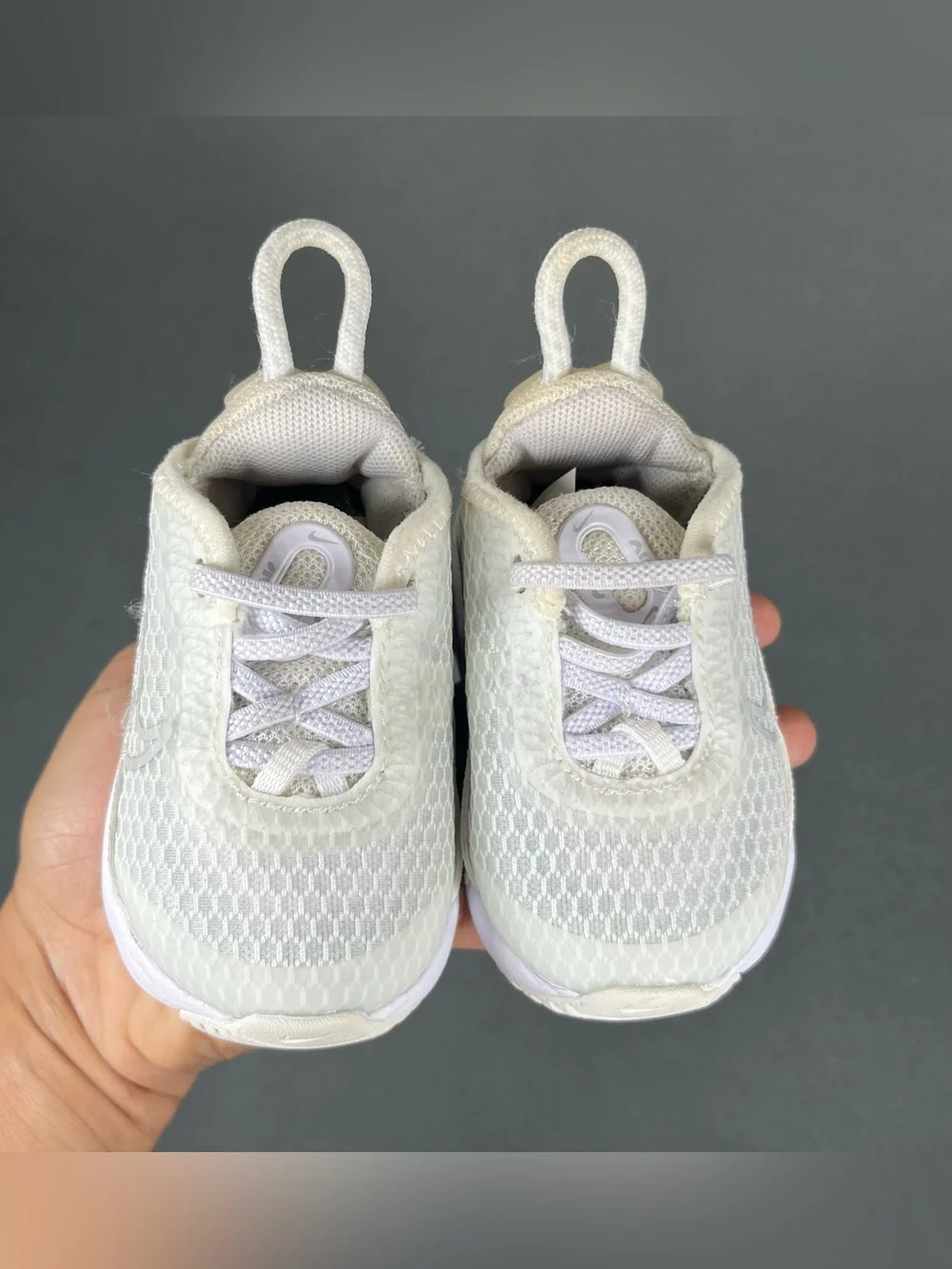 Nike Air Max 2090 (TD) Shoes White Grey Size 2C